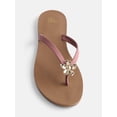 thumbnail image 5 of Time and Tru Women's Ornament Thong Sandals, 5 of 6