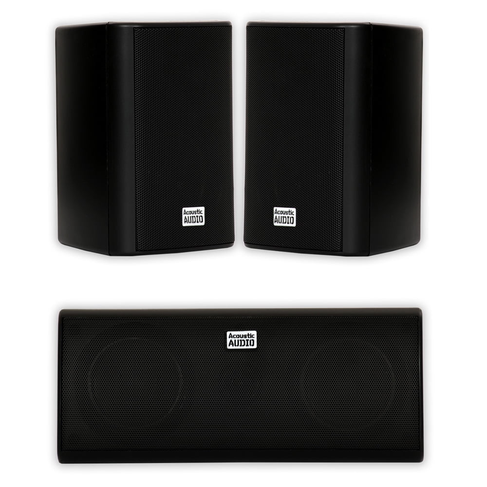 Acoustic Audio AA351B and AA35CB Indoor Speakers Home Theater 3 Speaker