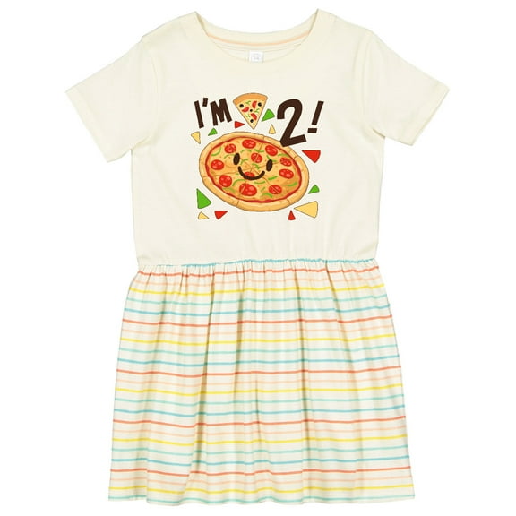 Inktastic Im Two Pizza Birthday Party Girls Toddler Dress