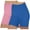 Light Blue, variant on WMTBSRSW Women's Boy Shorts Underwear Anti Chafing Soft Biker Shorts Solid Comfy High Waisted Boy Shorts Panties 2 Pack