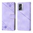 thumbnail image 2 of Compatible avec OnePlus Nord N300 Étui en Cuir PU Classique Embossé avec Porte-Cartes Coque Antichoc, 2 of 5