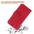 thumbnail image 5 of Stand Wallet Phone Case Gift compatible Iphone 15 Plus Rose Butterfly Imprinted Phone Leather Cover, 5 of 5