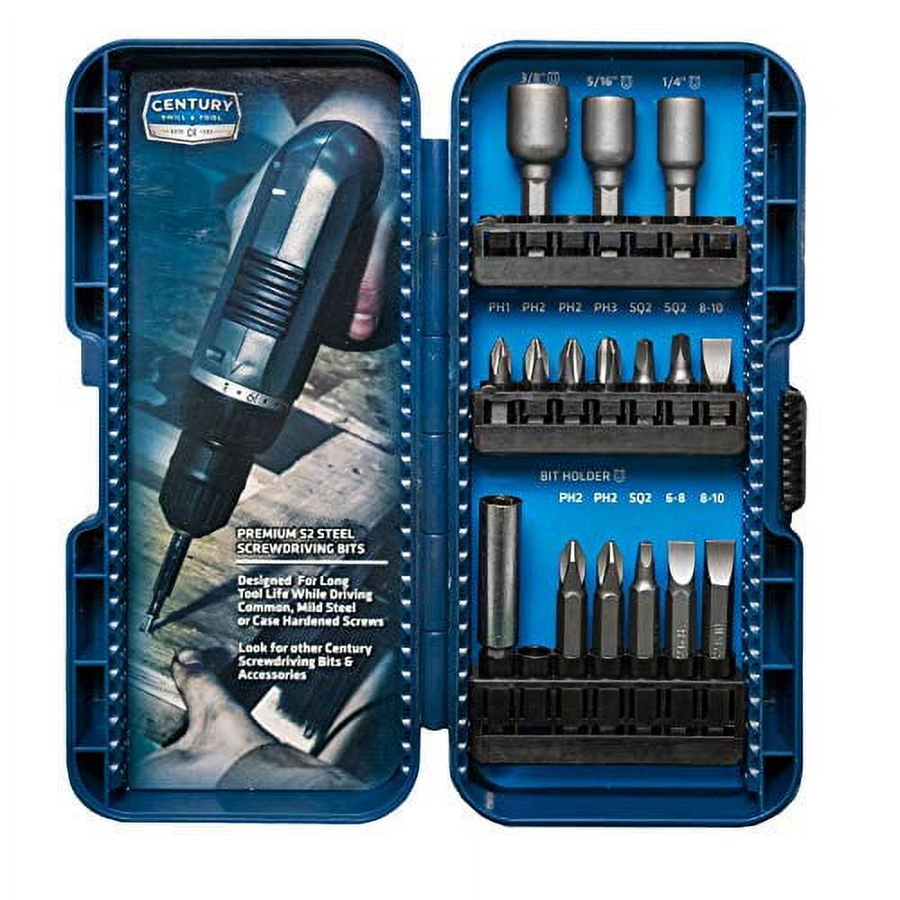 Century Drill & Tool 69016 16 Piece Screwdriver Bit Set