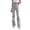 F01-Grey, variant on FYDUU Women's Corduroy Flare Pants High Waisted Elastic Waist Bell Bottom Trousers Retro Fashion Fall Winter Long Pants Trousers Stylish Pants