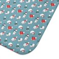 thumbnail image 3 of Light Blue Christmas Snowman Pattern Dish Drying Mat for Kitchen 1 Pack, Ultra Absorbent Microfiber Dishes Drainer Mats,18x24in(46x61cm), 3 of 4