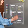 thumbnail image 2 of planning board, Planner 8.27x11.7in With 6 Color Clear Planner 6 Color Markers Planner With 6 Planner 8.27x11.7in Reusable Markers 4pcs Wall, 2 of 6