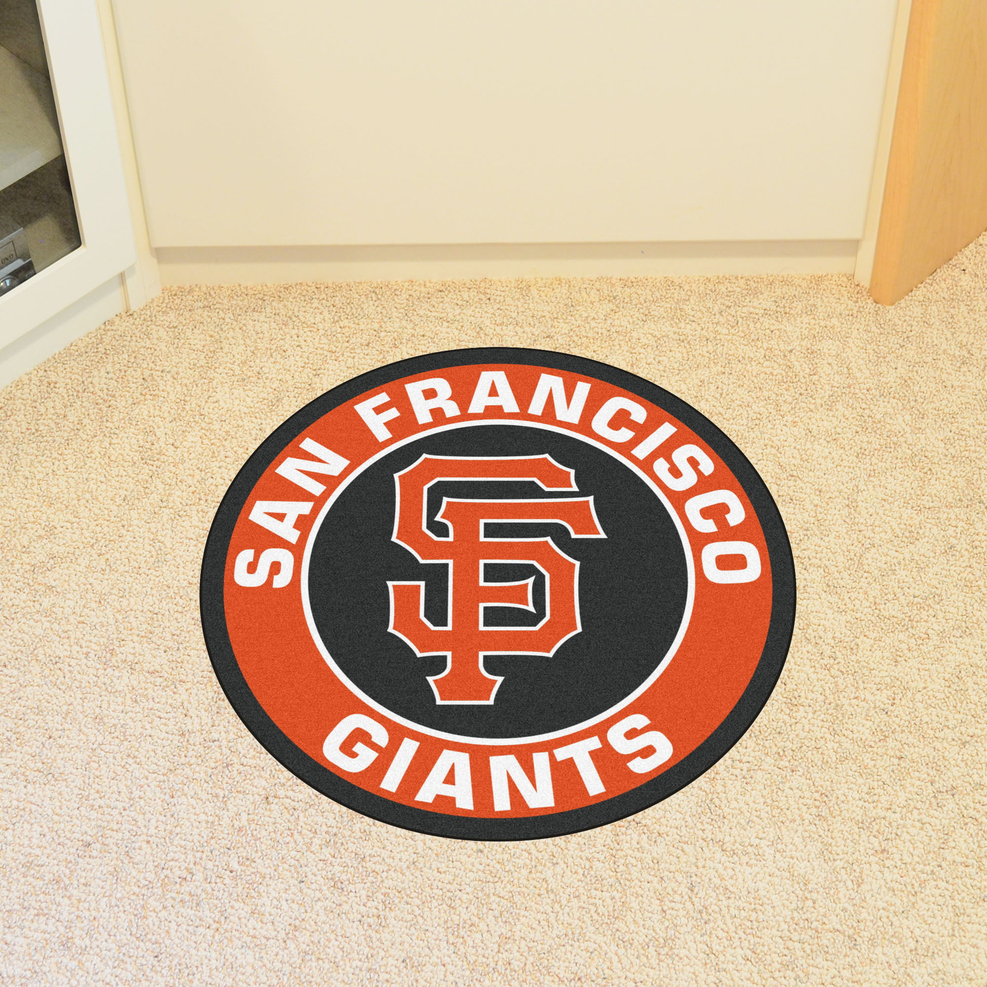 FanMats® 20333 - Los Angeles Dodgers 27 Dia Nylon Face Baseball Ball Floor  Mat with LA Logo
