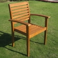 thumbnail image 2 of International Caravan Royal Tahiti Oslo Chair in Balau Stain(Set of 2), 2 of 4