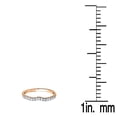 thumbnail image 3 of Dazzlingrock Collection 0.25 Carat (ctw) 10K Round White Diamond Anniversary Wedding Ring Matching Band 1/4 CT, Rose Gold, Size 5, 3 of 5