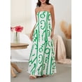 thumbnail image 5 of Women Tube Dresses Strapless Backless Bodycon Fruit Print A-Line Dress Swing Dresses Loose Summer Long Dress, 5 of 7