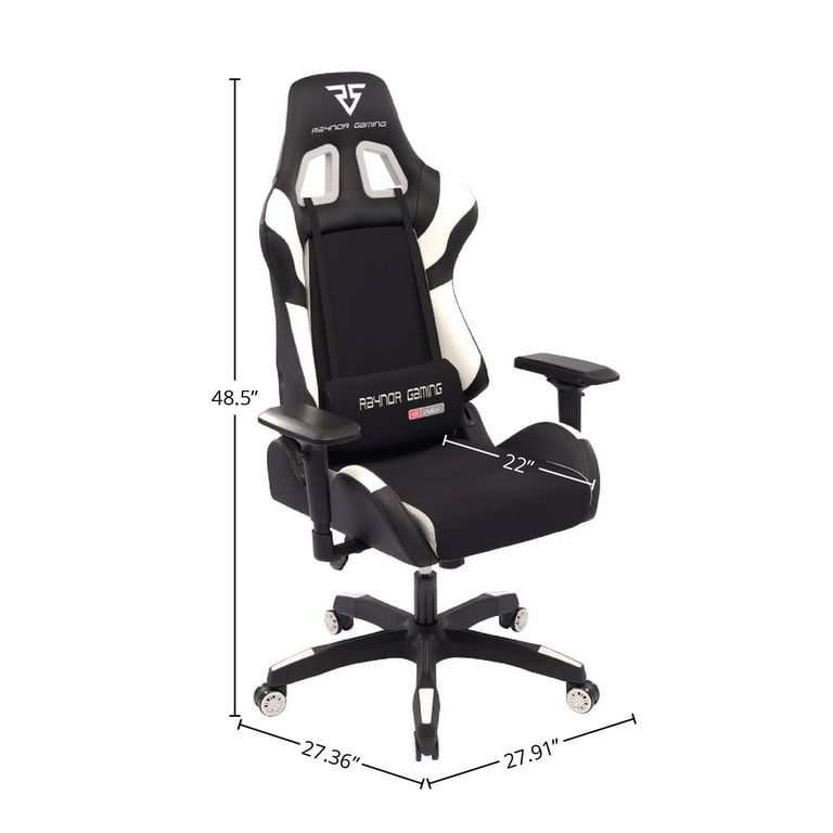Raynor Energy Pro Gaming Chair Black White Walmart