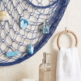 thumbnail image 4 of Coastal Style Fishing Net Wall Display Mesh with Sea Animal Ornaments,40*80in,Nautical Photo Hanging Decor, Vintage Wall Pendant for Bedroom Beach House Home Layout, 4 of 7