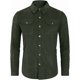 thumbnail image 2 of Mens Corduroy Shirts Green Long Sleeve Button Down Trucker Jacket Shirt Casual Work Shacket Shirt With Pocketssizexxl, 2 of 4