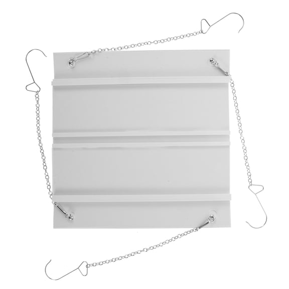 LEORX Adjustable Air Deflector Square White Stainless Steel 1Pcs 11.8In