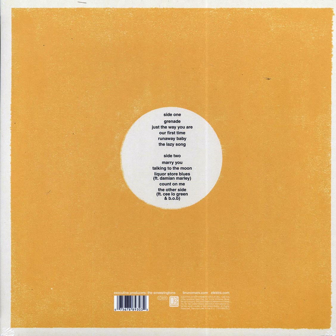 Bruno Mars - Doo-Wops & Hooligans Pop Rock Vinyl Album