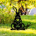 thumbnail image 3 of YIMWNYI Easter Bunny Acrylic Garden Stakes, Outdoor Yard Decoration, Weatherproof Lawn Ornaments, Easy Install Courtyard Sculptures for Festival Celebrations, 3 of 7
