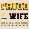 thumbnail image 2 of CafePress - Proud Wife Of A Soldier Black And Gold - Unisex Canvas Tote Bag, Beige, 1-Piece, 2 of 6