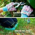 thumbnail image 6 of RibRave Womens Gardening Gifts Set - Floral Gardening Tools with Tote Bag - Gifts for Mom, Girlfriend or Women - Birthday, Christmas (Blue), 6 of 7