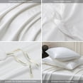 thumbnail image 6 of MooMee Duvet Cover Set Queen 600-TC 100% Long-Staple Cotton Sateen Silky Smooth Luxury (Bright White, 90" x 90"), 6 of 8