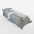 thumbnail image 3 of Winter Duvet Cover Set, Frozen Tree on Sunny Winter Morning Rising Sun Landscape Deserted Land, Bedding Set with Shams and Fitted Sheet, 3 Sizes, by Ambesonne, 3 of 3