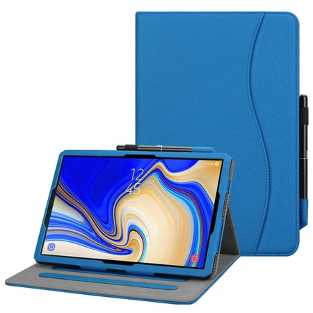Multi-Angle Viewing Case for Samsung Galaxy Tab S4 10.5 2018 Model SM-T830/T835/T837 Cover with S Pen Holder (Best Galaxy S4 Model)