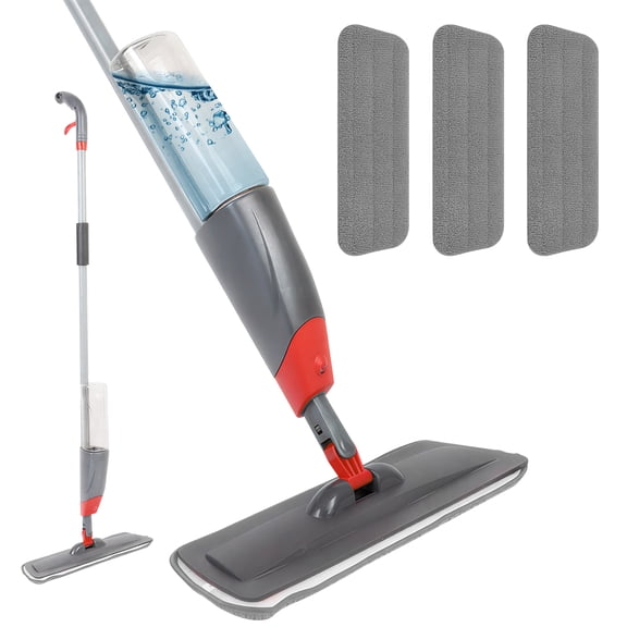 Spray Mop, Wet Dry Floor Mop, Professional Spray Mop for Floor Cleaning with 3pcs Washable Pads, Floor Mop with Spray for Kitchen Rooms Floor Tile Glass