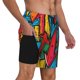 thumbnail image 2 of Balery Colorful Arrow Graffiti Pattern Bañador para hombre, shorts de playa de secado rápido con entrepierna y forro de compresión-Medium, 2 of 6