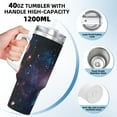 thumbnail image 3 of Pofeuu Planets Stars And Galaxies1 Print 40oz Ice Bully With Handle And Straw Stainless Steel Vacuum Insulated Cup And 2 In 1 Straw Lid, 3 of 8