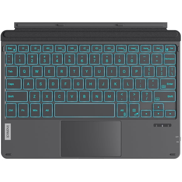 Teclado Inateck para Surface Go Bluetooth 5.3 con retroiluminación de 7 colores