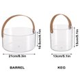 thumbnail image 3 of Clear Fruit Basket with Handle Transparent Storage Box Nordic Style Beer Ice Bucket Container Home Kitchen Accessories, 3 of 6