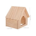 thumbnail image 3 of Cachette en Bois pour Hamster Maison Cachette pour Cochon d'Inde Maison pour Petit Animal Cabane en Bois Cachette en Bois pour Hamster Cabane pour Hamster Cachette, 3 of 9