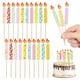 thumbnail image 1 of 40 velas de papel para cumpleaños, velas para pasteles, accesorios para fiestas de cumpleaños, decoraciones para bodas, velas para fiestas, 1 of 8