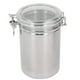 thumbnail image 3 of Recibido de Acero inoxidable, Frasco de Almacenamiento Hermético con tapa Transparente Para Galletas de Harina de Fruta Seca Leche en Polvo Té Café Sellado Contenedor de, 3 of 7