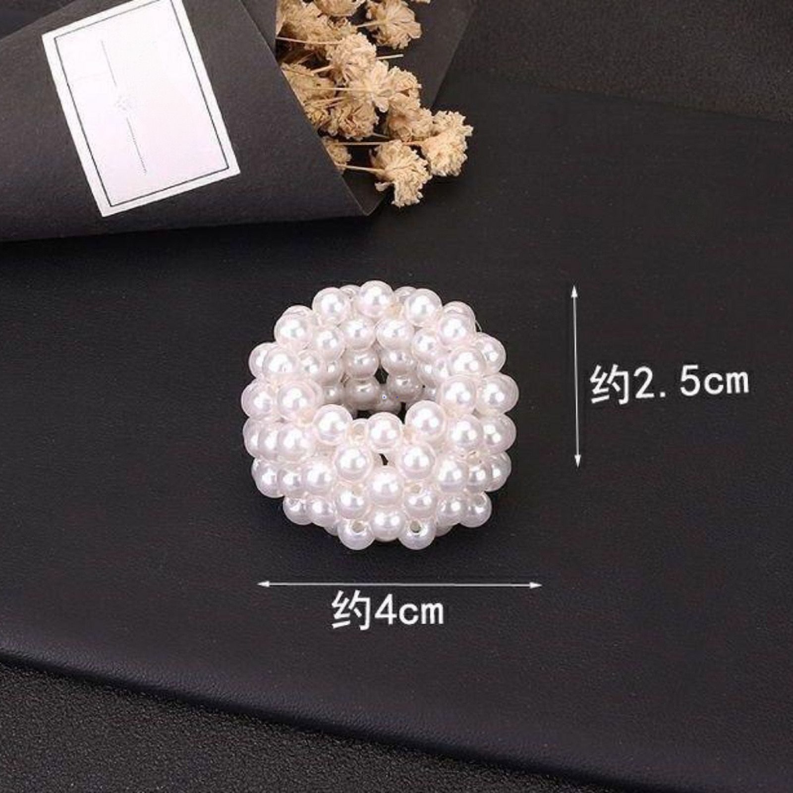 Simple Elastic Pearl Hair Rope for Women Girl Fashion Ponytail Holder Hairband Hairring Hair Accessories Headwear Gifts HairBand