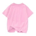 thumbnail image 3 of Lilgiuy Kids St Patricks Day Shirt Boys Girls Irish Shamrock Clover Lucky Graphic Tees Toddler Short Sleeve Crewneck Soft T-Shirt Top for Sport Fitness (Pink), 3 of 3