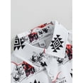 thumbnail image 4 of Kmbangi Bambin Enfants Garçons Chemises Style Occidental Tour-vers le Bas Col Manches Courtes Tops Été Décontracté 6M-4Y, 4 of 9