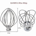 thumbnail image 4 of Mixer Kit compatible KSM150 Includes Dough Hook Wire Whip and Coated Flat Beater, 3 Pieces Stand Mixers Re-si xi, 4 of 5