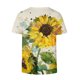 thumbnail image 5 of Blusa de camiseta informal con estampado de manga corta y cuello en V de verano para mujer a la moda Fridja  bn5860, 5 of 5