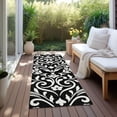 thumbnail image 6 of Addison Rugs Chantille Indoor/Outdoor Transitional Floral Black Washable Runner Rug, 2'3" x 7'6", 6 of 6