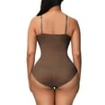 thumbnail image 6 of Elainilye Fashion Bodysuits for Women Ladies Seamless One-Piece Body Shaper Butt Lifting Shapewear Stretch Slimming Body Corset,Brown, 6 of 8