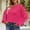 Hot Pink, variant on Babysbule Plus Size Womens Sweaters Women Fashion Casual Color Retro Knitting Long Sleeve Round Neck Sweater Women's Fashion