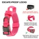 thumbnail image 5 of Collar para perros grandes Unique Bargains, collar ajustable de alta resistencia con asa, collar táctico para perros, collar de alta resistencia, color rosa, tamaño L, 5 of 7