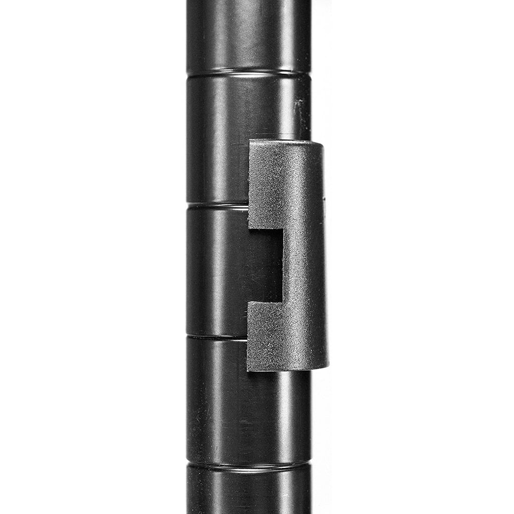 Whitmor Supreme 5 Tier Metal Adjustable Shelving, 500 lb Shelf Capacity - Black-Adult Use