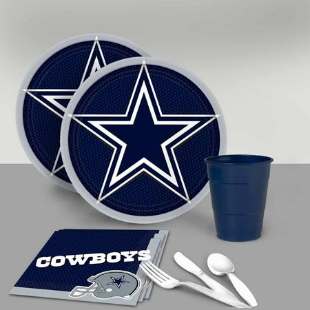 Dallas Cowboys Tableware Party Pack For 16 Walmart Com