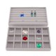 thumbnail image 4 of Caja De Selección De Joyas, Caja De Almacenamiento De Joyas De Varias Rejillas, Tela Flocada Multifuncional Suave Para Almacenamiento De Joyas Amonsee Otros, 4 of 8