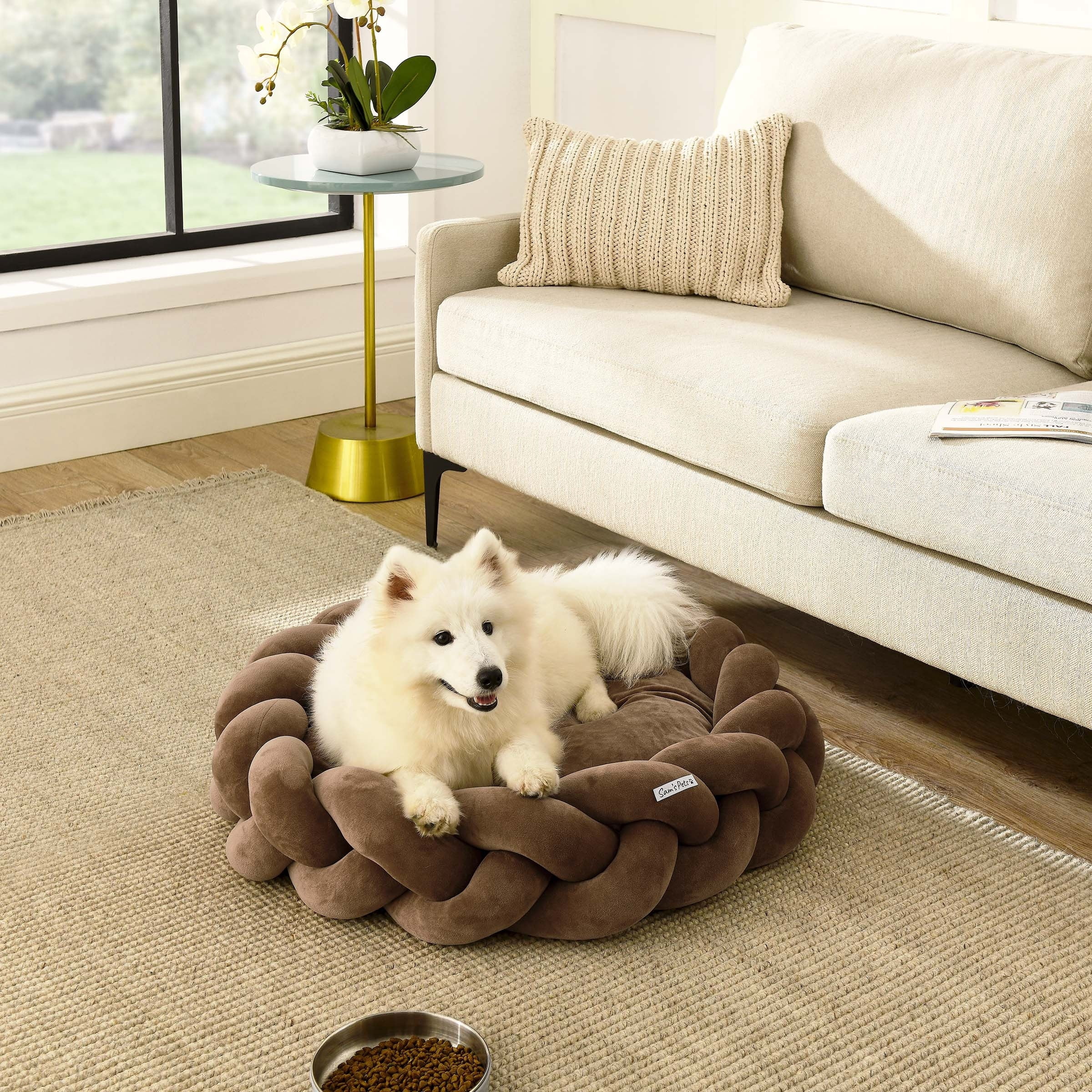 Sam's Pets Ivy 27'' Dog Bed In Brown - 27