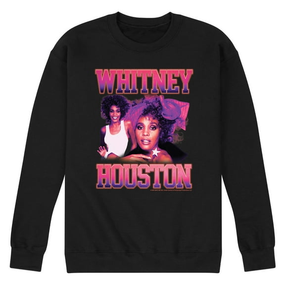 Whitney Houston - Vintage Whitney - Men's Crew Neck Fleece Pullover