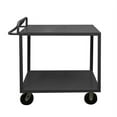 thumbnail image 3 of Durham RSCE-2448-2-3.6K-ALD-95 48 x 24 x 43.75 in. 2 Shelf Heavy Rolling Stock Cart with Ergonomic Handle & All Lips Down, Gray, 3 of 4