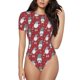 thumbnail image 1 of Fotbe Gnome And Snowflakes Body de Mujer con Cuello Redondo y Mangas Cortas, Sin Mangas Ajustado, Suave, Cómodo y Básico-X-Large, 1 of 7