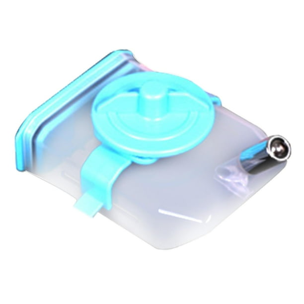 Botella de Agua para Mascotas, Dispensador de Agua para Perreras, Dispensador de Bebida Portátil para Perros, Bebedero para Perreras, Comedero para Há 220 ml azul